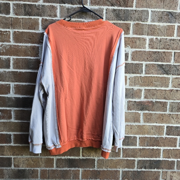 Orange and Gray Long Sleeve Shirt - Picture 8 of 10